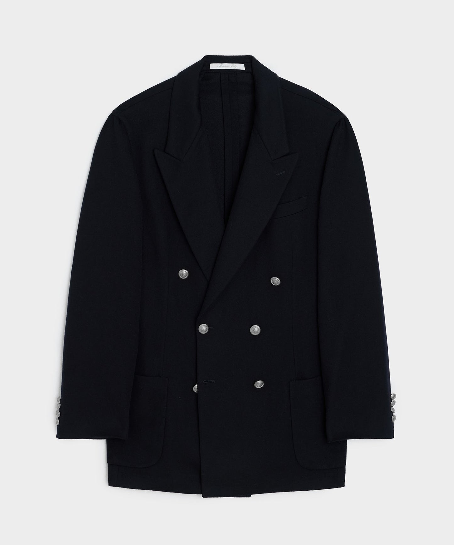 Todd Snyder Italian Cashmere Double-Breasted Wythe Jacket in Navy Navy