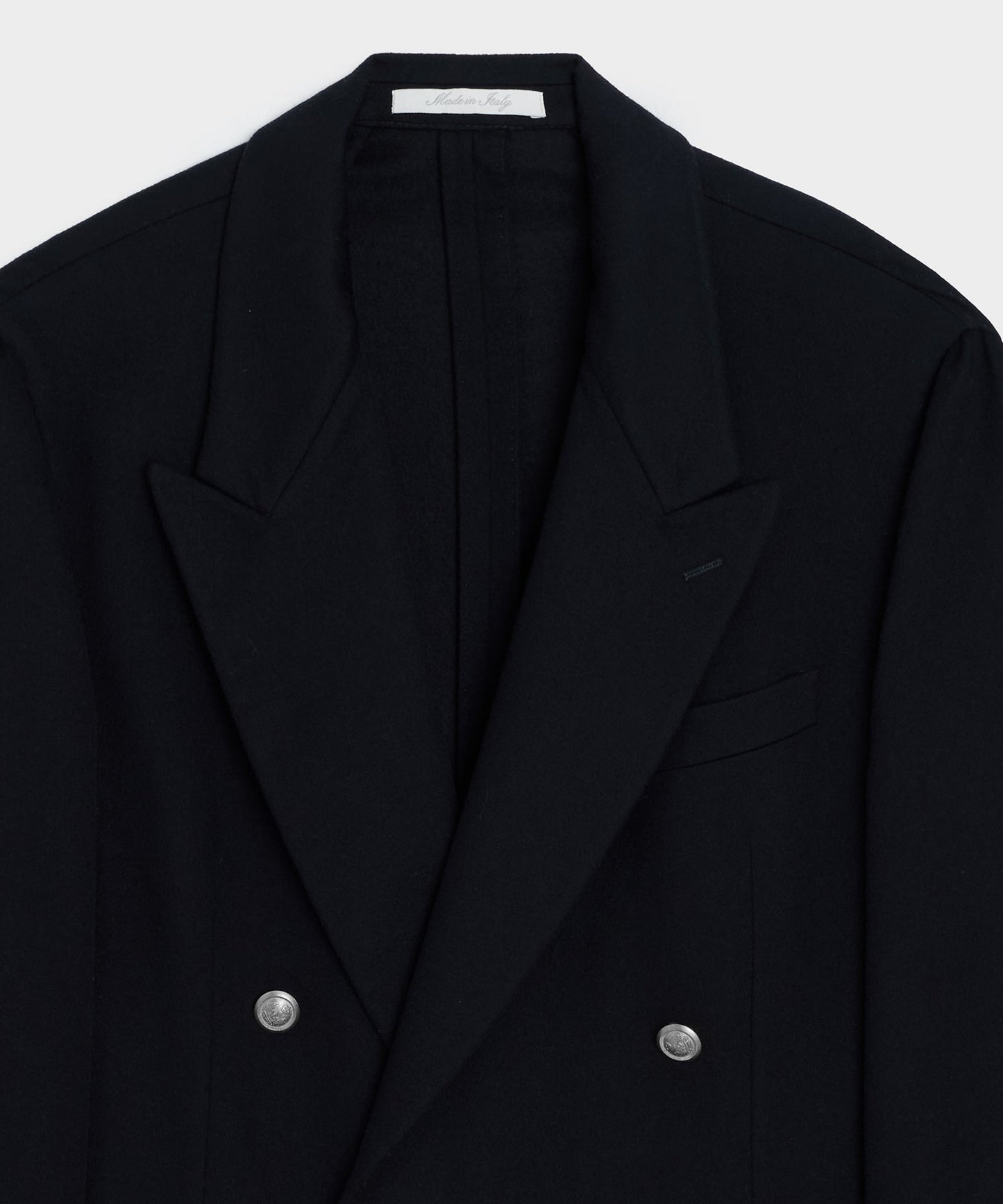 Todd Snyder Italian Cashmere Double-Breasted Wythe Jacket in Navy Navy