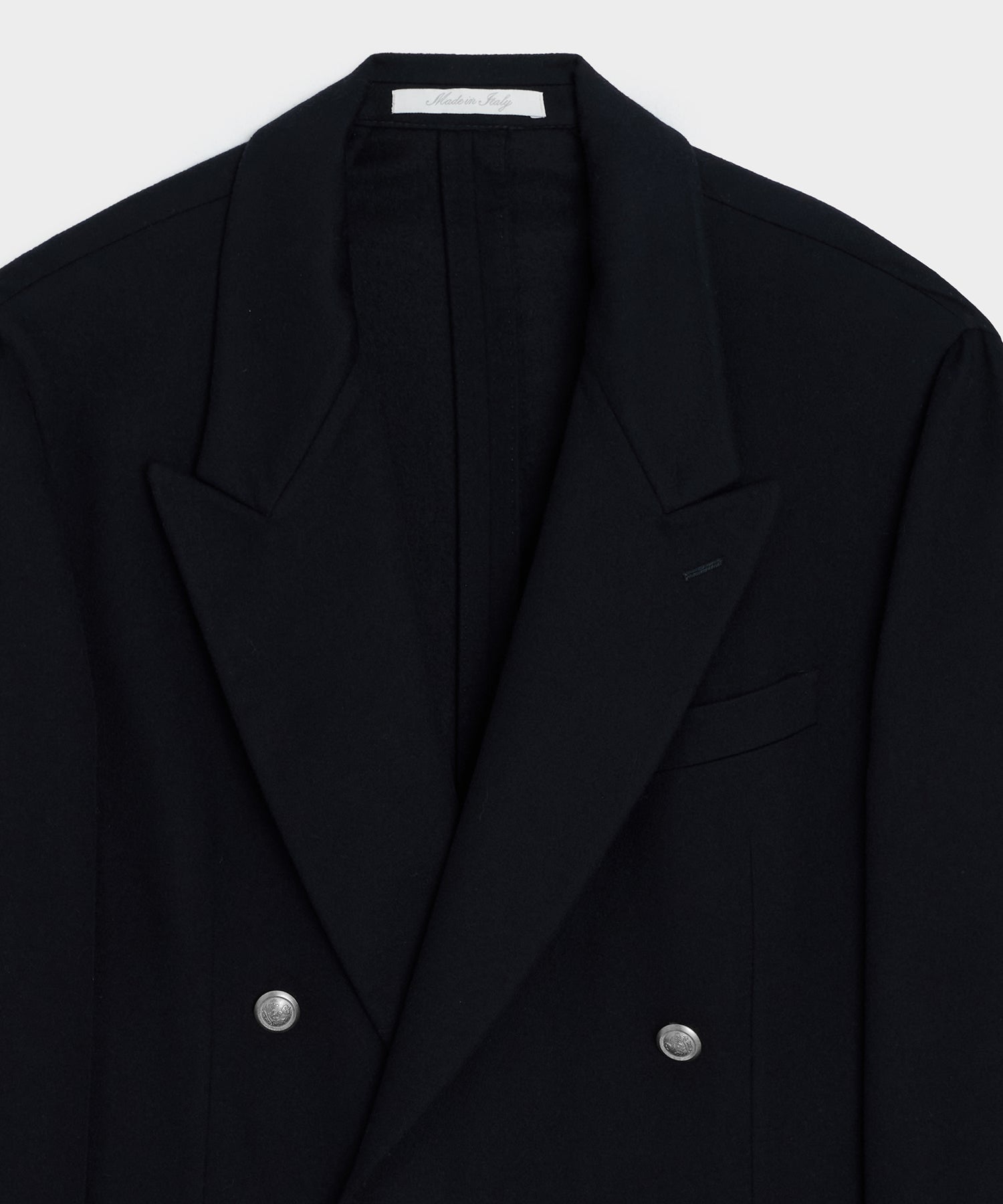 Todd Snyder Italian Cashmere Double-Breasted Wythe Jacket in Navy Navy