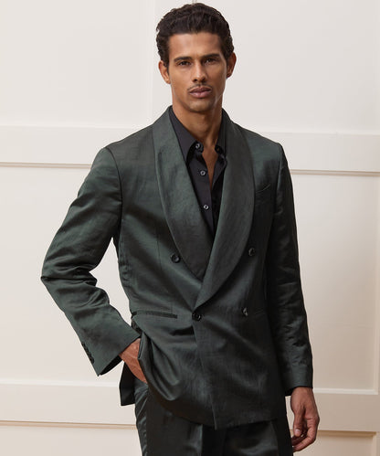 Todd Snyder Italian Satin Dinner Jacket in Emerald Green Emerald Green