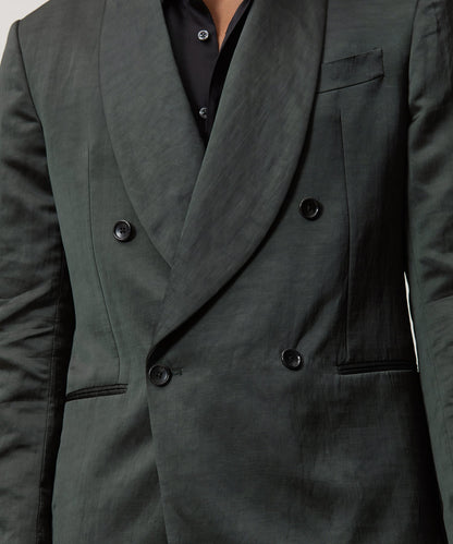 Todd Snyder Italian Satin Dinner Jacket in Emerald Green Emerald Green