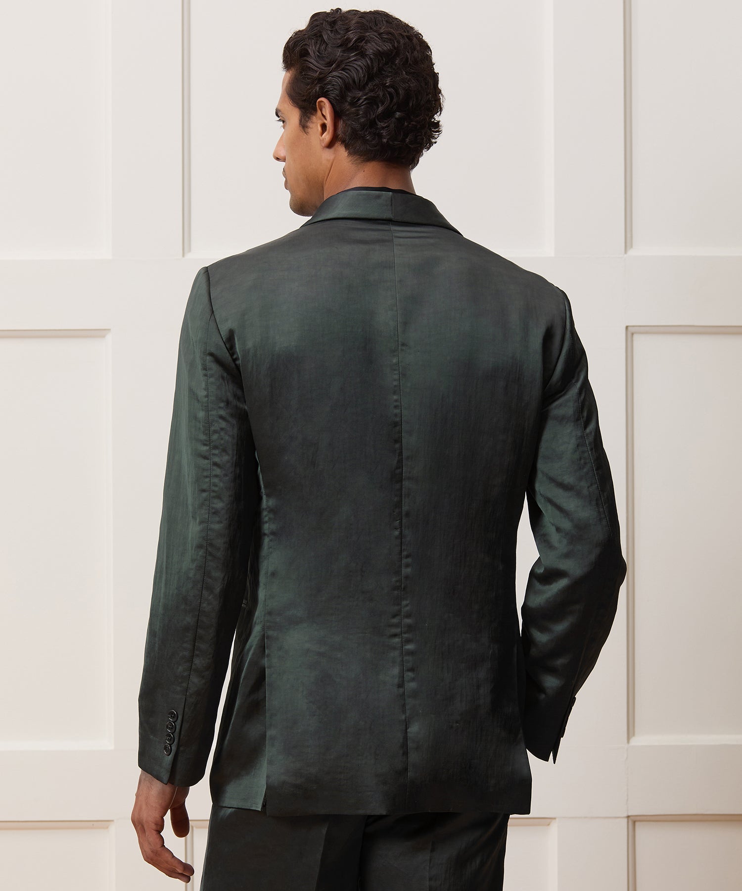 Todd Snyder Italian Satin Dinner Jacket in Emerald Green Emerald Green