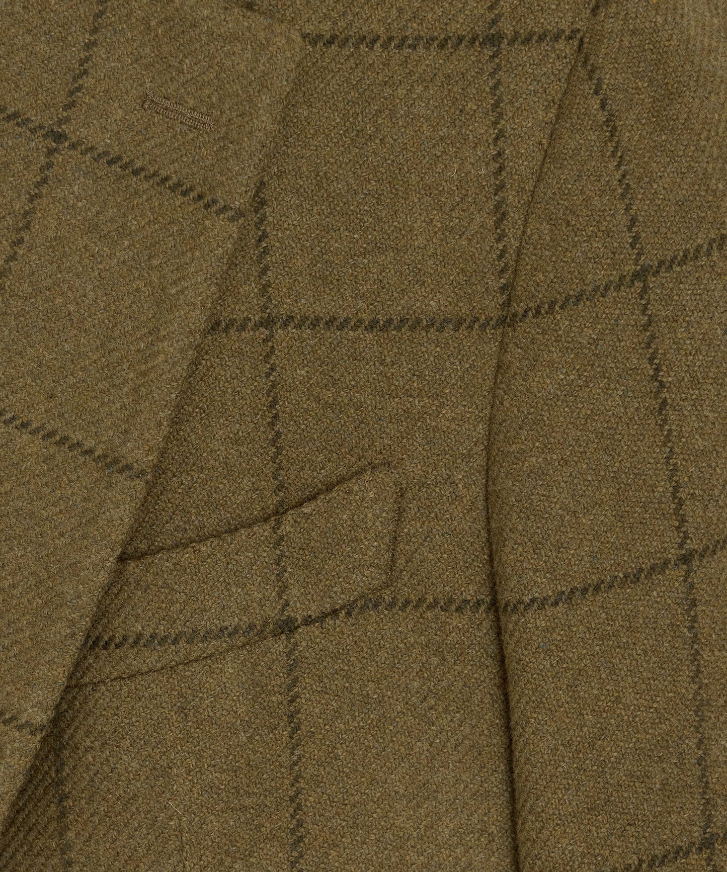Todd Snyder Italian Wool Sport Coat in Olive Windowpane Olive