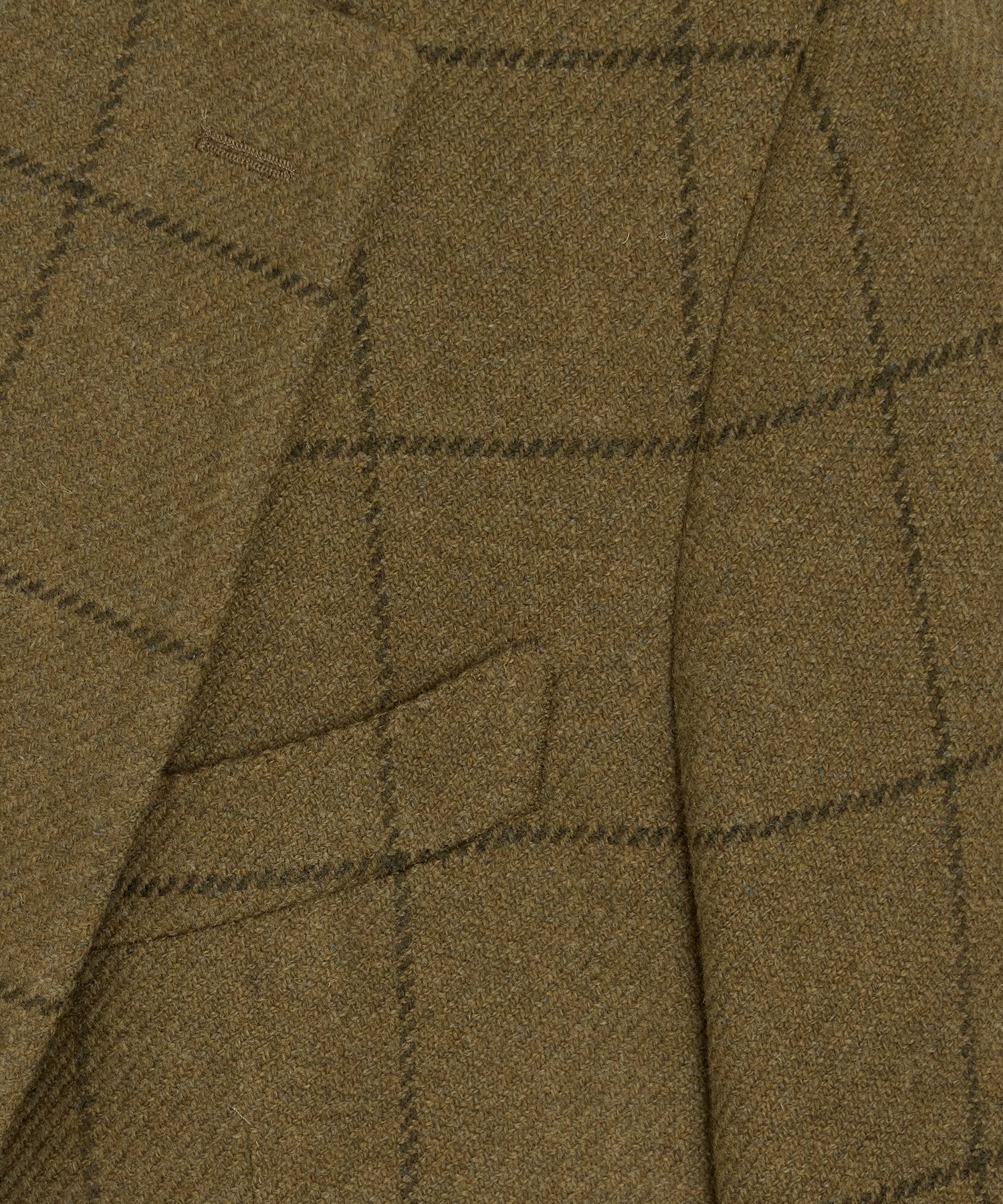 Todd Snyder Italian Wool Sport Coat in Olive Windowpane Olive