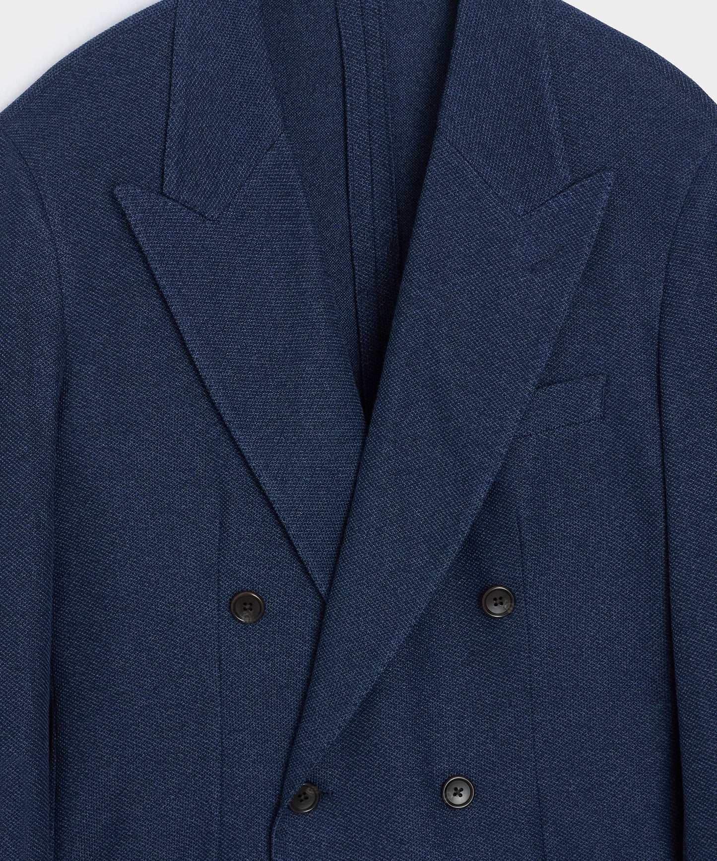 Todd Snyder Double-Breasted Knit Pique Sport Coat in Blue Blue