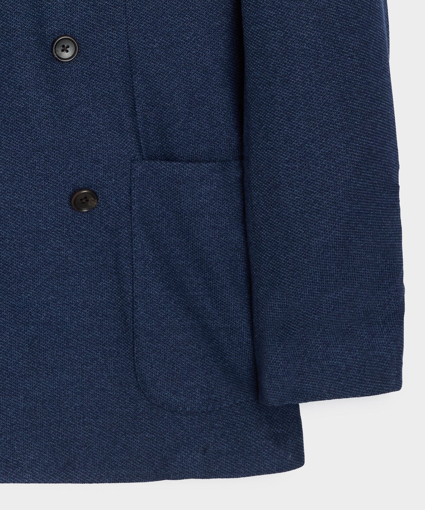 Todd Snyder Double-Breasted Knit Pique Sport Coat in Blue Blue