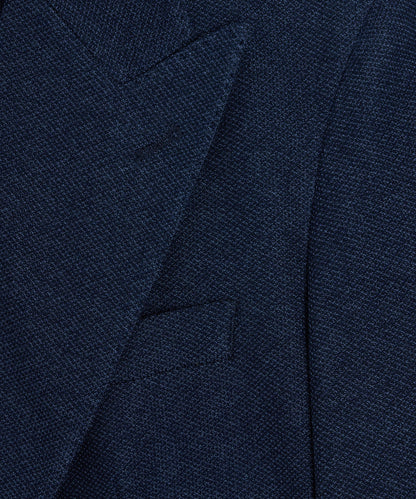 Todd Snyder Double-Breasted Knit Pique Sport Coat in Blue Blue