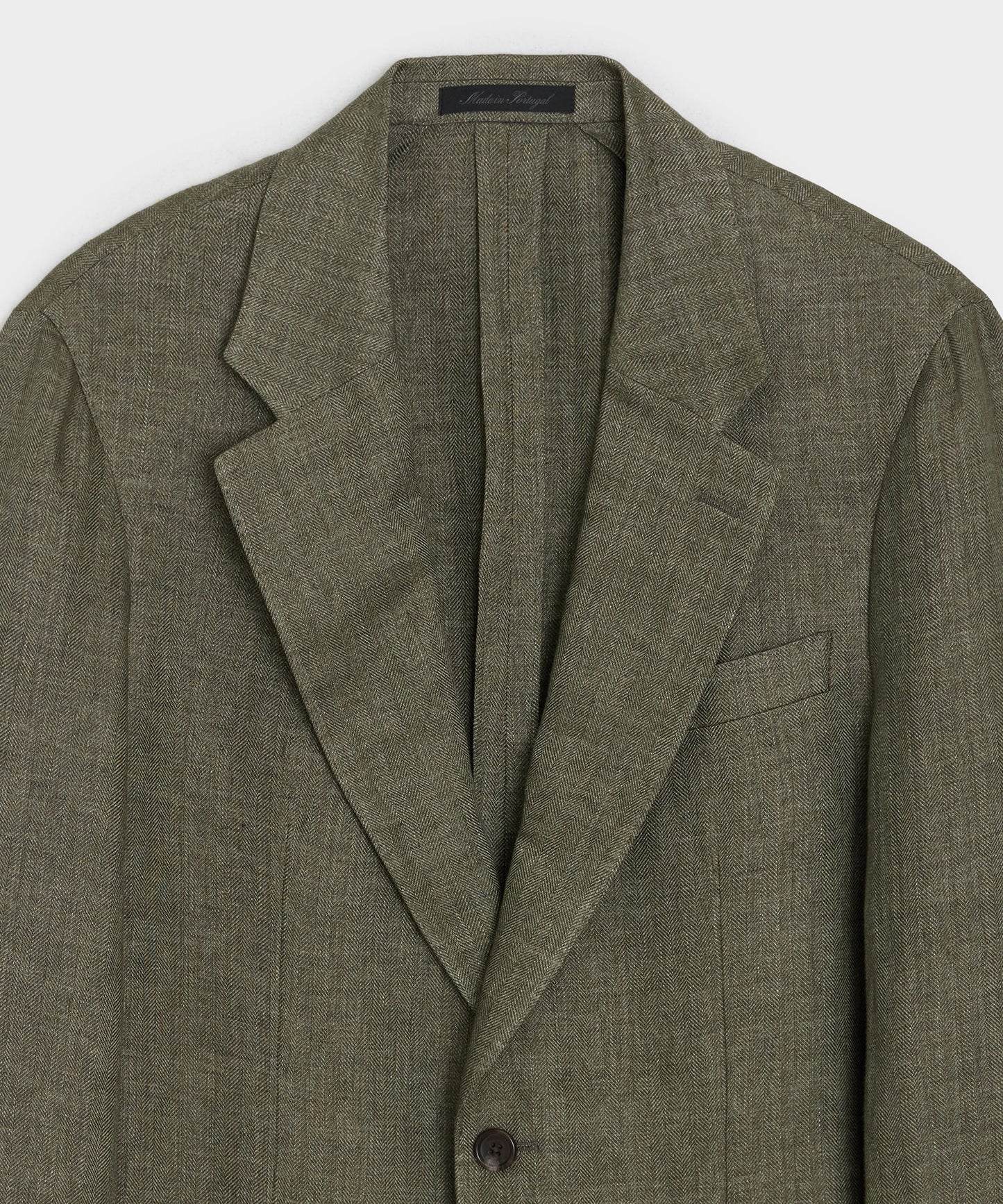 Todd Snyder Herringbone Sport Coat in Olive Olive