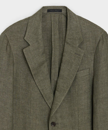 Todd Snyder Herringbone Sport Coat in Olive Olive