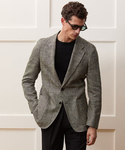 Todd Snyder Silk-Linen Donegal Sport Coat in Grey Grey
