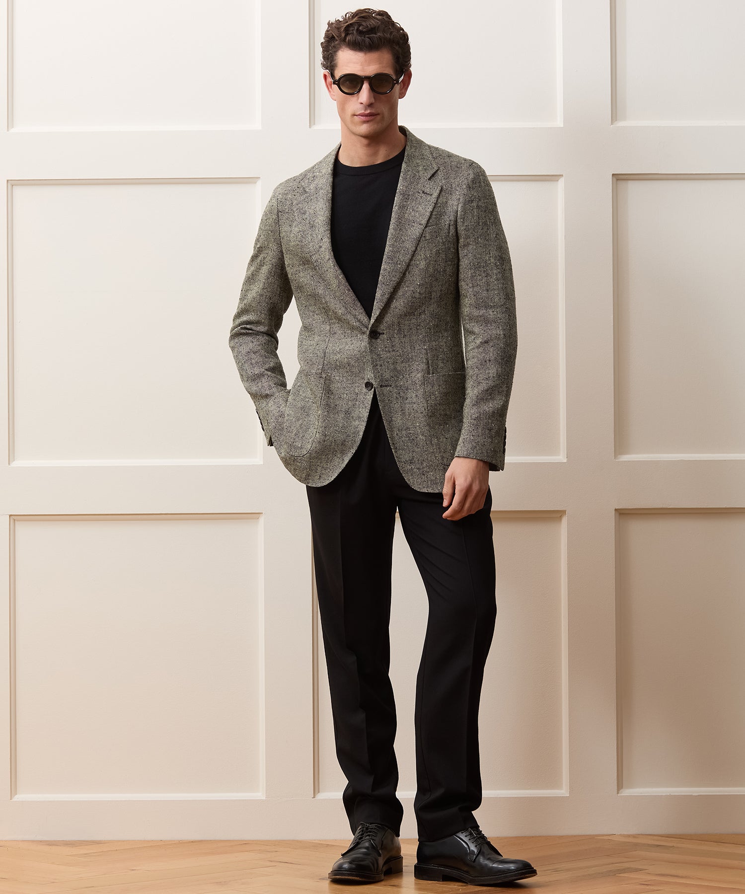 Todd Snyder Silk-Linen Donegal Sport Coat in Grey Grey