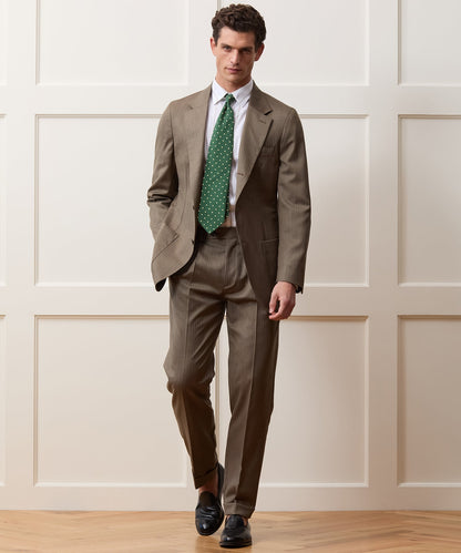 Todd Snyder Herringbone Madison Jacket in Light Brown Herringbone Light Brown