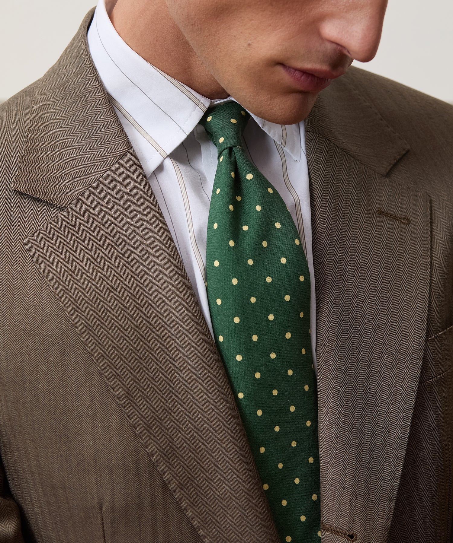 Todd Snyder Herringbone Madison Jacket in Light Brown Herringbone Light Brown