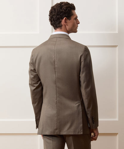 Todd Snyder Herringbone Madison Jacket in Light Brown Herringbone Light Brown