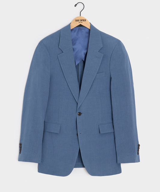 Todd Snyder Sueded Linen Sutton Jacket in Harbor Blue Harbor Blue