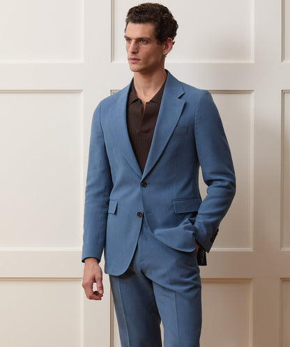Todd Snyder Sueded Linen Sutton Jacket in Harbor Blue Harbor Blue