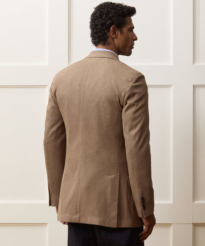 Todd Snyder Single-Breasted Knit Pique Wythe Jacket in Khaki Khaki