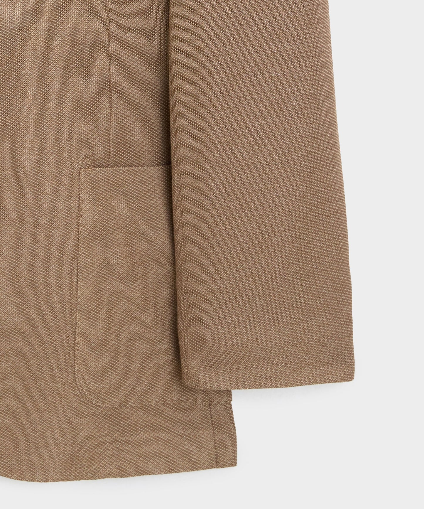 Todd Snyder Single-Breasted Knit Pique Wythe Jacket in Khaki Khaki