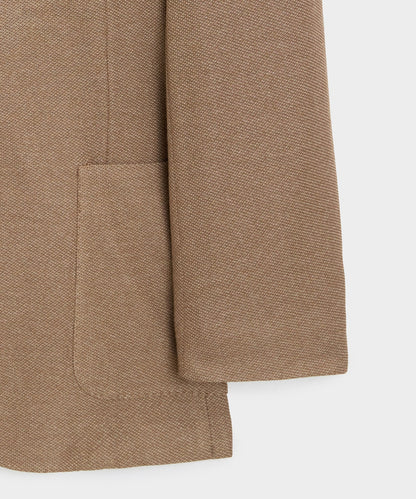 Todd Snyder Single-Breasted Knit Pique Wythe Jacket in Khaki Khaki
