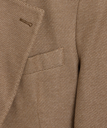 Todd Snyder Single-Breasted Knit Pique Wythe Jacket in Khaki Khaki