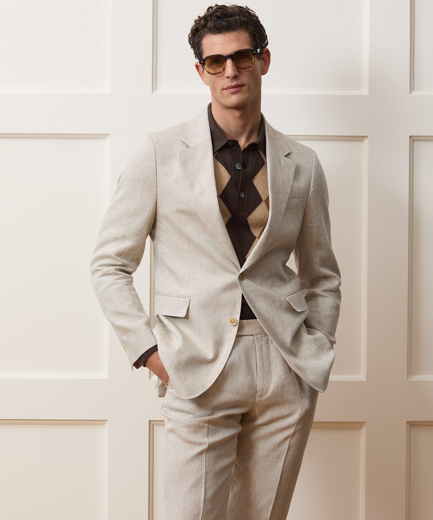 Todd Snyder Linen Sutton Jacket in Oatmeal Oatmeal