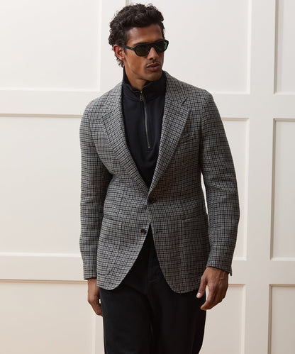Todd Snyder Houndstooth Sport Coat in Charcoal Houndstooth Charcoal