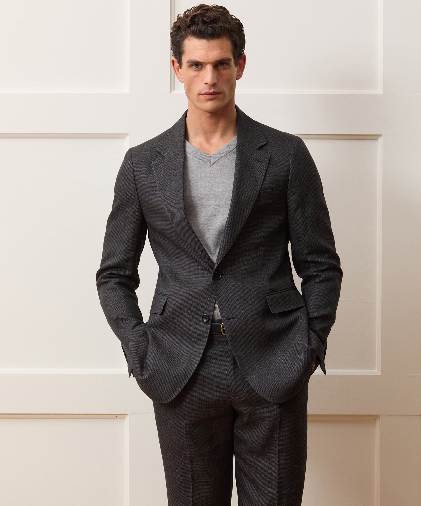Todd Snyder Italian Cotton-Linen Sutton Jacket in Charcoal Charcoal
