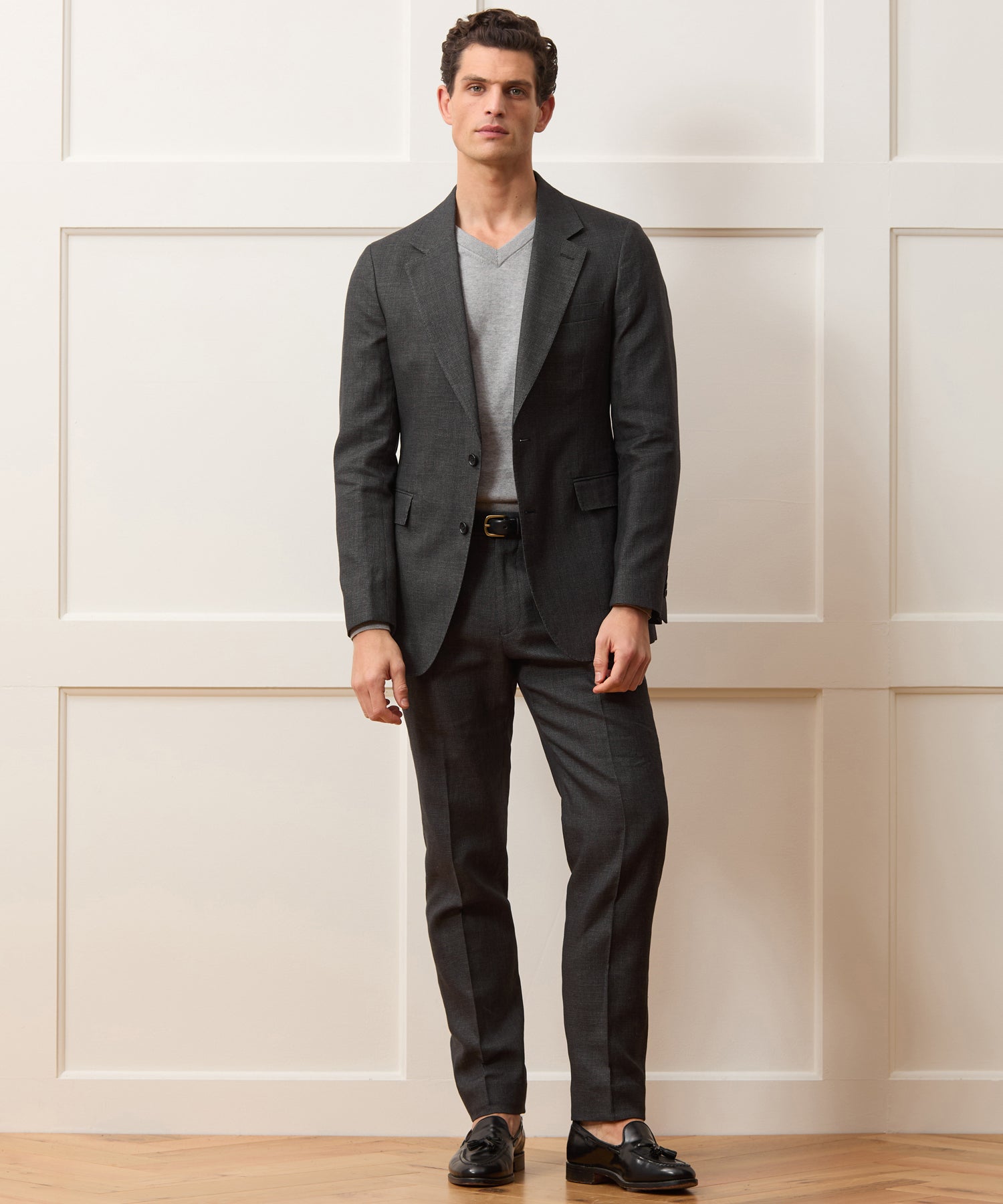 Todd Snyder Italian Cotton-Linen Sutton Jacket in Charcoal Charcoal
