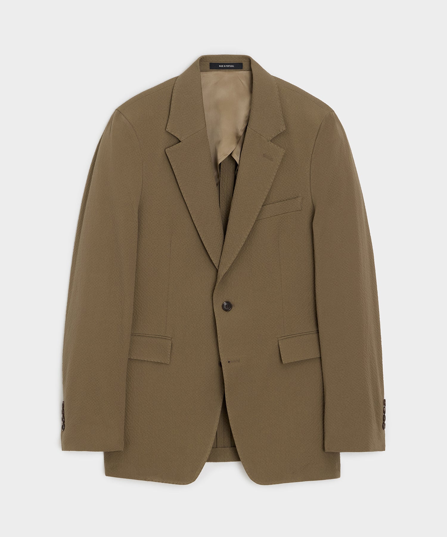 Todd Snyder Italian Seersucker Sutton Jacket in Tan Tan
