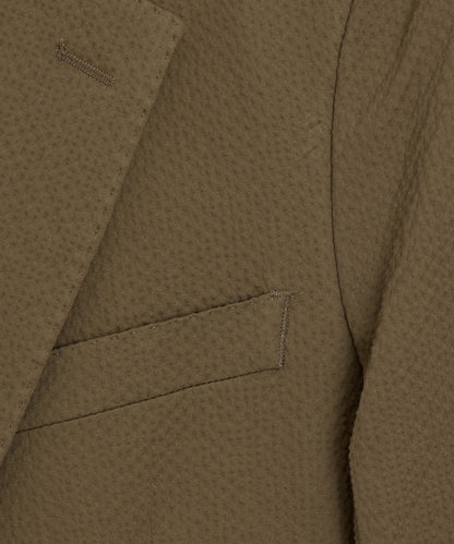 Todd Snyder Italian Seersucker Sutton Jacket in Tan Tan