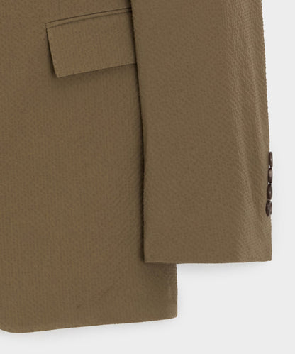 Todd Snyder Italian Seersucker Sutton Jacket in Tan Tan