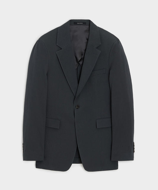 Todd Snyder Italian Seersucker Sutton Jacket in Obsidian Obsidian