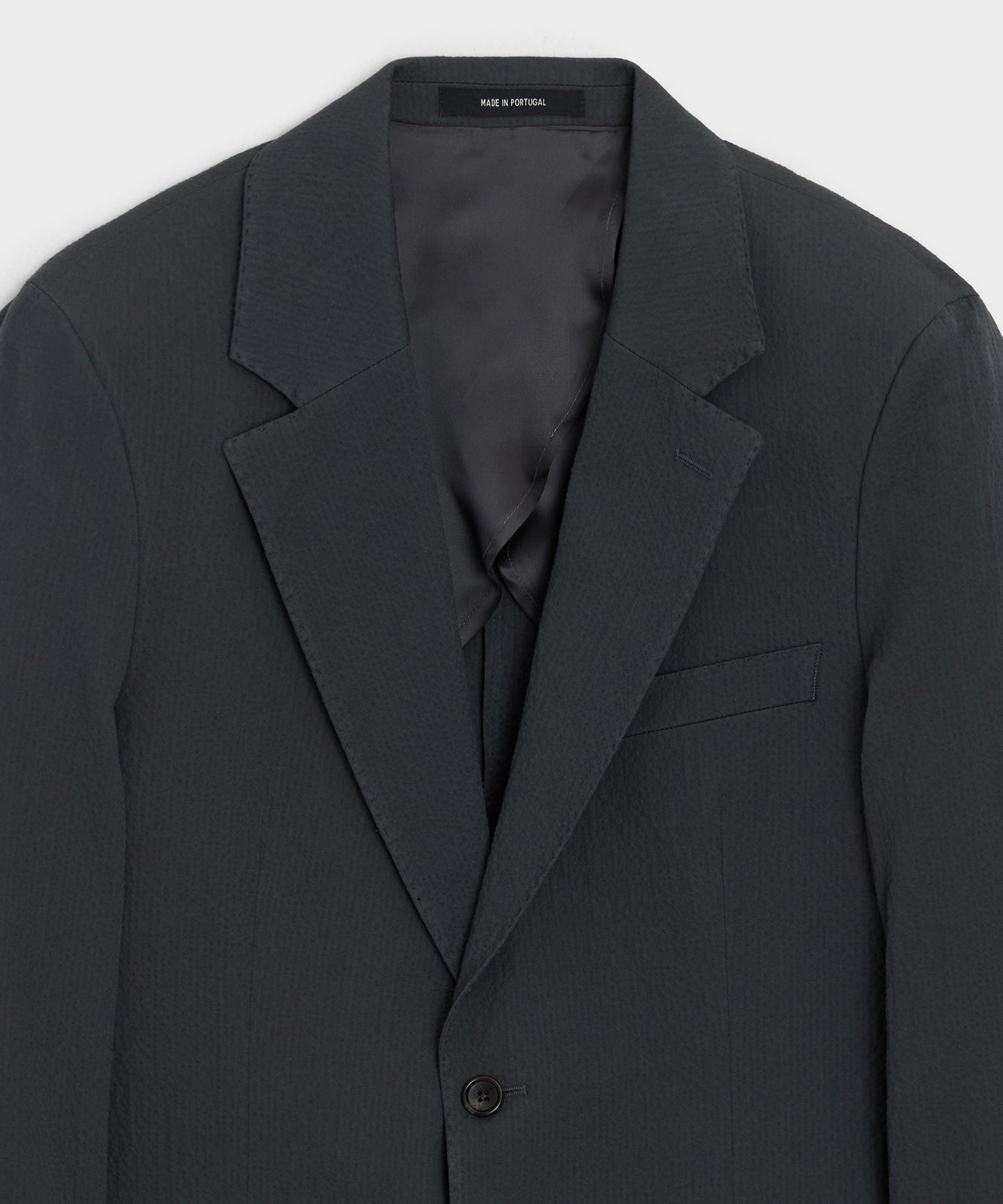 Todd Snyder Italian Seersucker Sutton Jacket in Obsidian Obsidian
