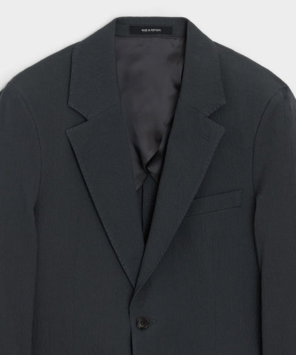 Todd Snyder Italian Seersucker Sutton Jacket in Obsidian Obsidian