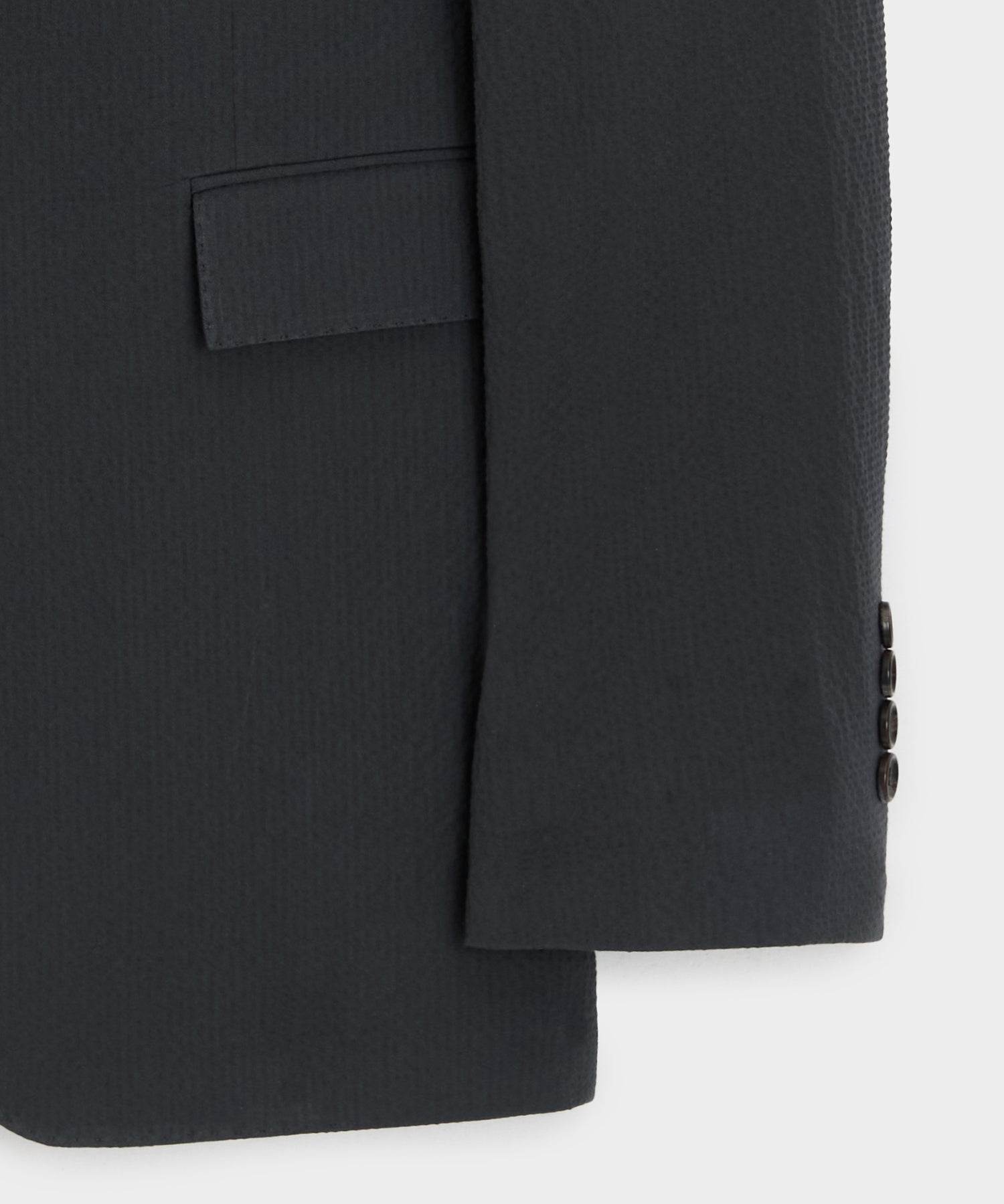 Todd Snyder Italian Seersucker Sutton Jacket in Obsidian Obsidian