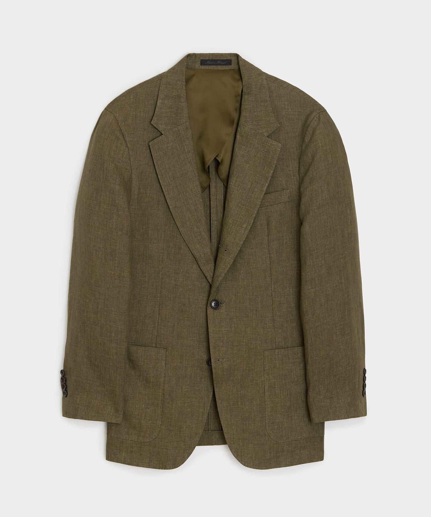 Todd Snyder Italian Linen Madison Jacket in Olive Olive