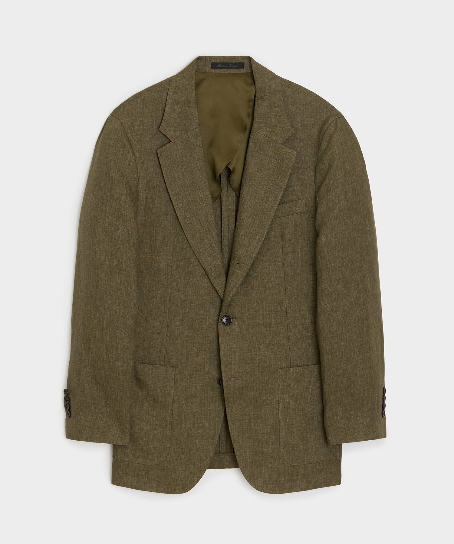 Todd Snyder Italian Linen Madison Jacket in Olive Olive