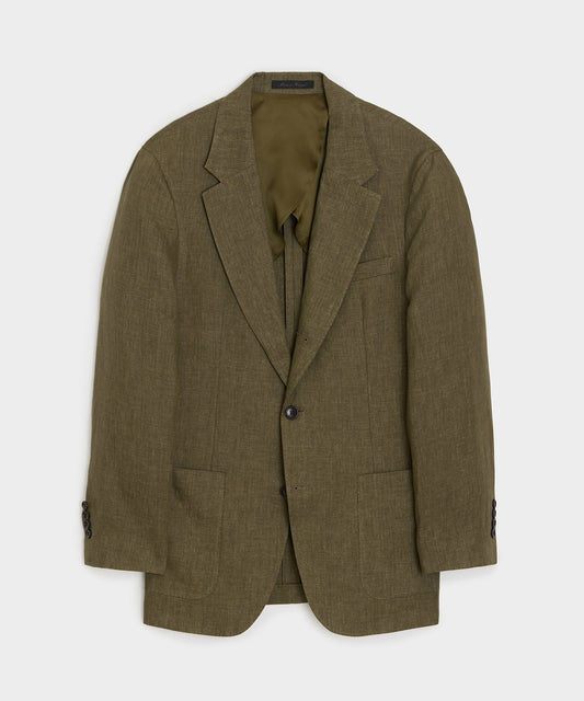 Todd Snyder Italian Linen Madison Jacket in Olive Olive
