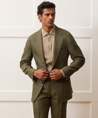 Todd Snyder Italian Linen Madison Jacket in Olive Olive