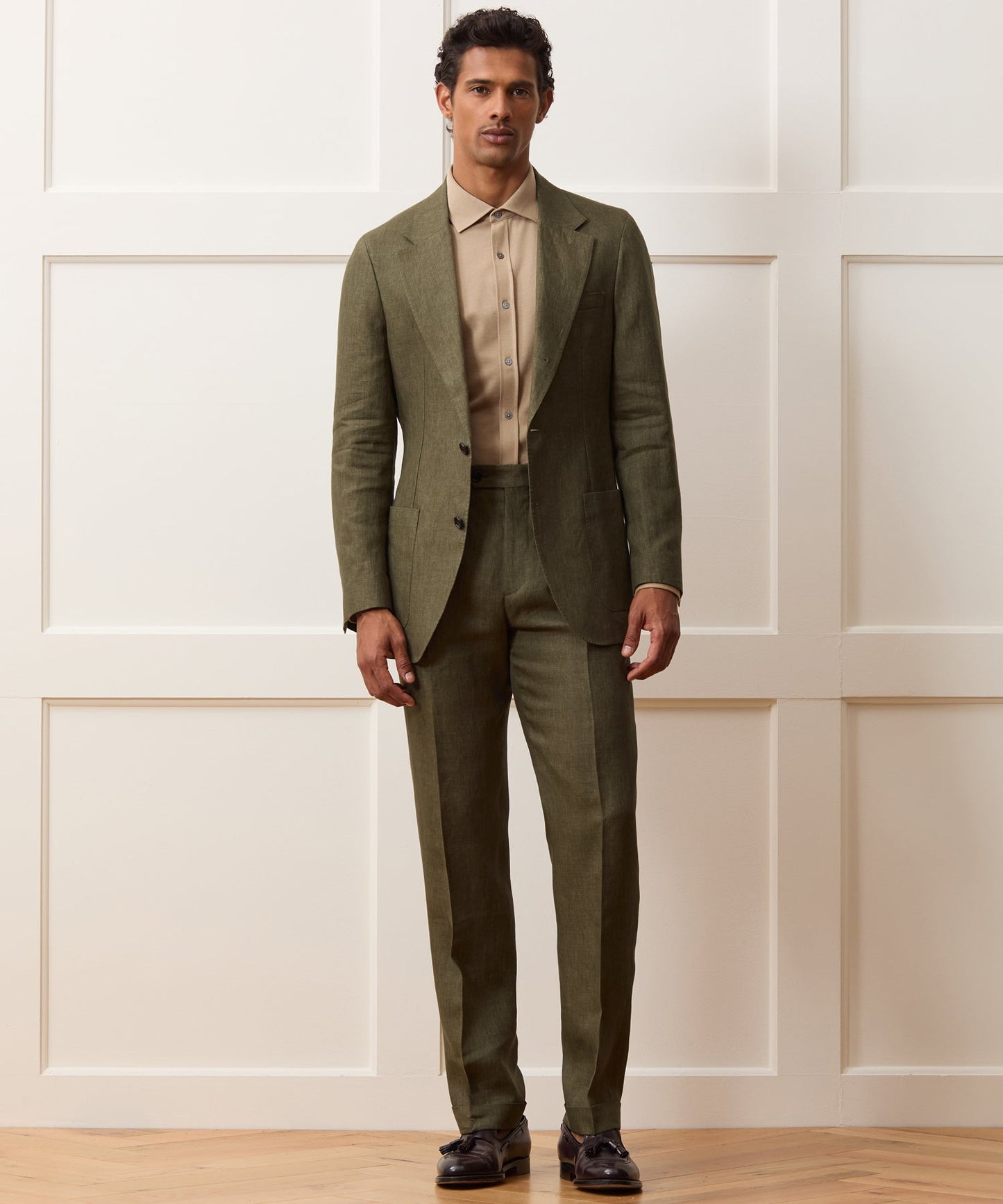 Todd Snyder Italian Linen Madison Jacket in Olive Olive