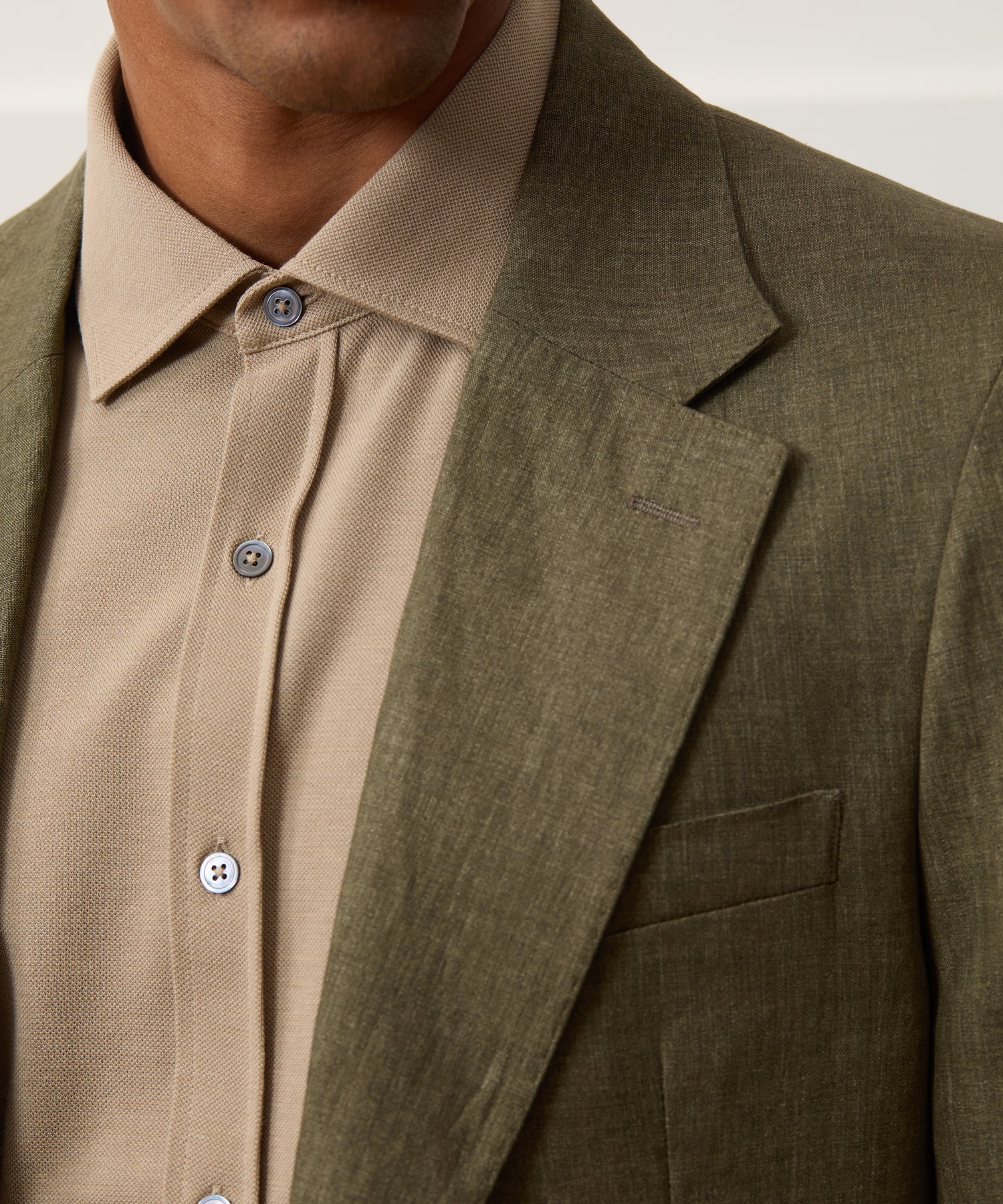 Todd Snyder Italian Linen Madison Jacket in Olive Olive