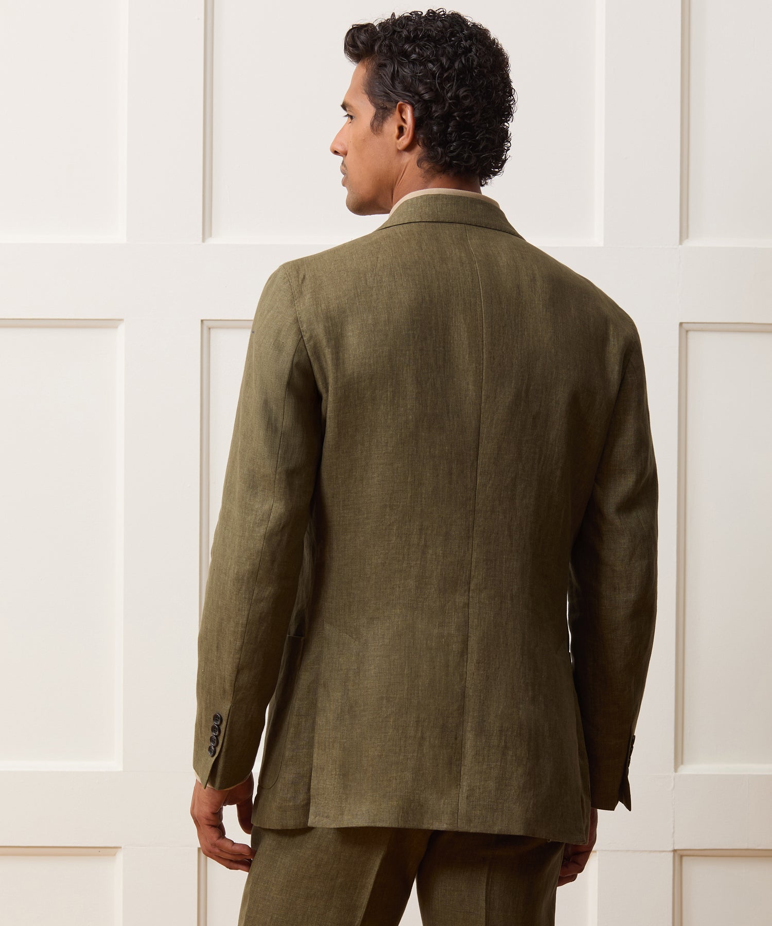Todd Snyder Italian Linen Madison Jacket in Olive Olive