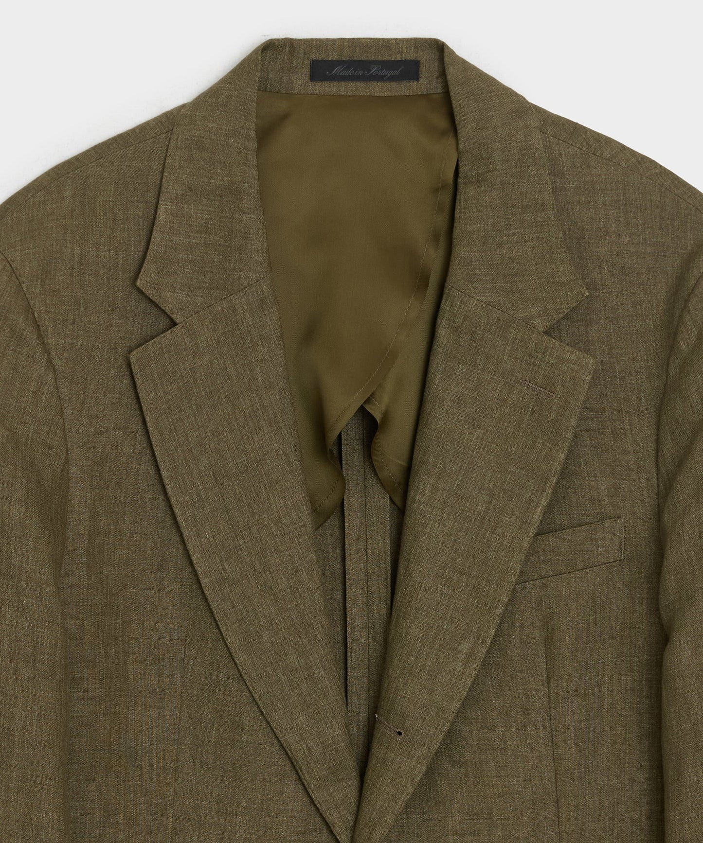 Todd Snyder Italian Linen Madison Jacket in Olive Olive