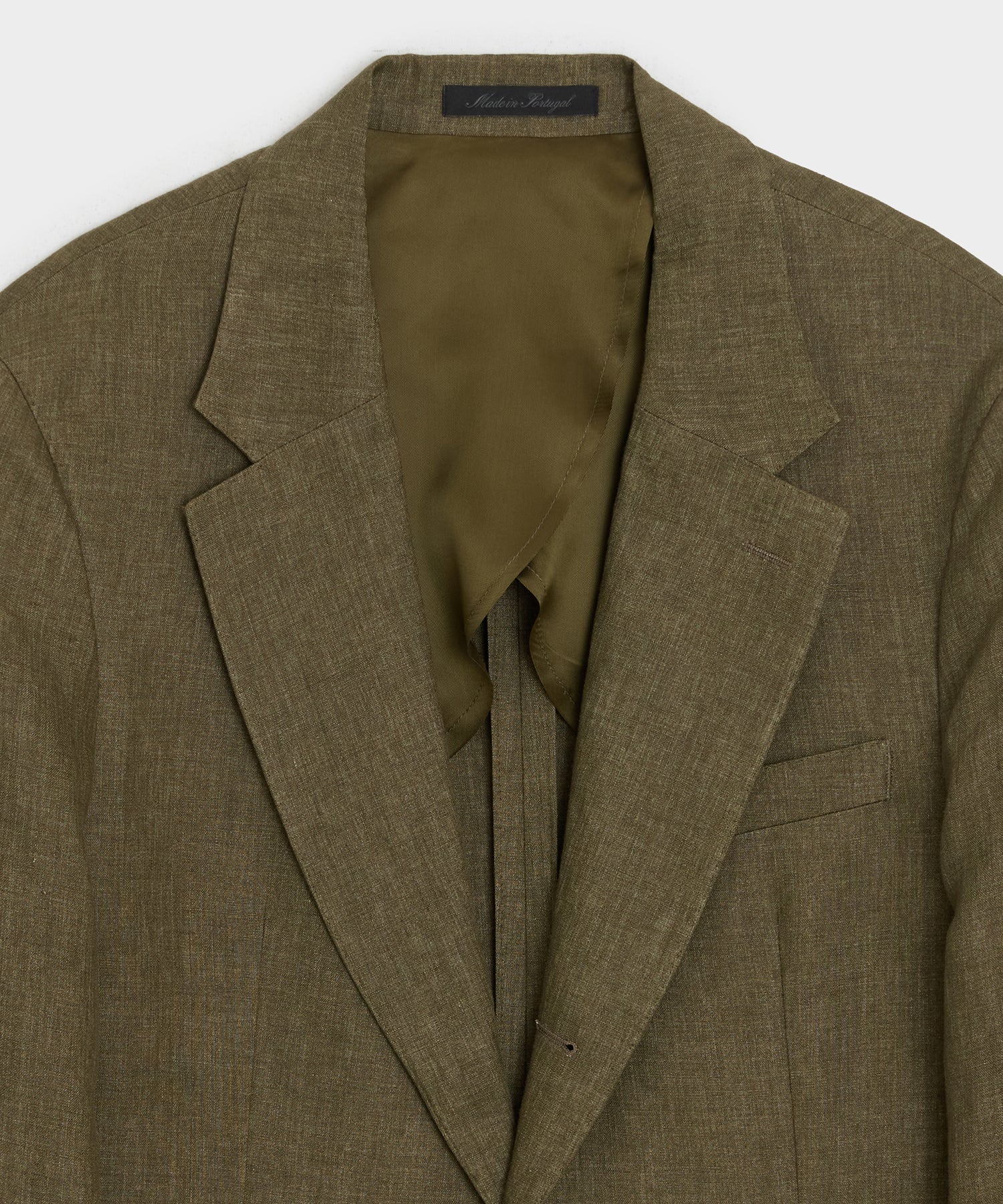 Todd Snyder Italian Linen Madison Jacket in Olive Olive