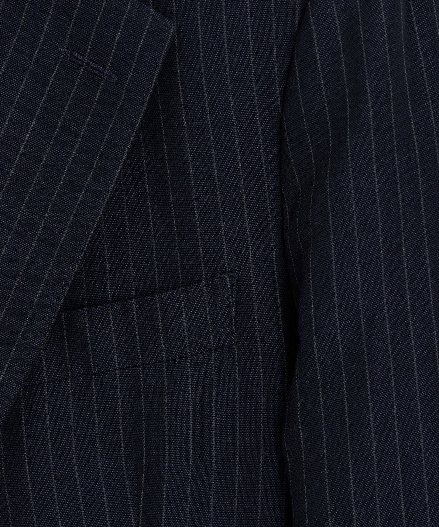 Todd Snyder Italian Cotton-Linen Pinstripe Sutton Jacket in Navy Stripe Navy