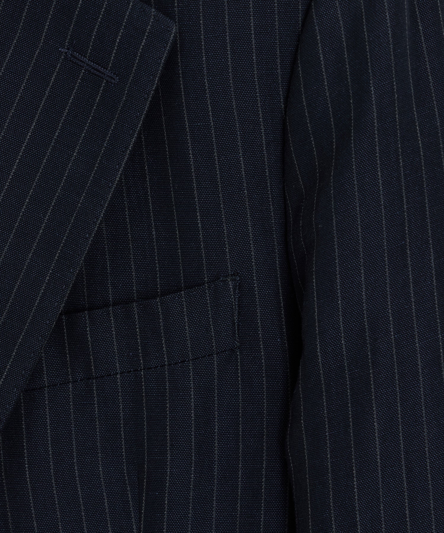 Todd Snyder Italian Cotton-Linen Pinstripe Sutton Jacket in Navy Stripe Navy