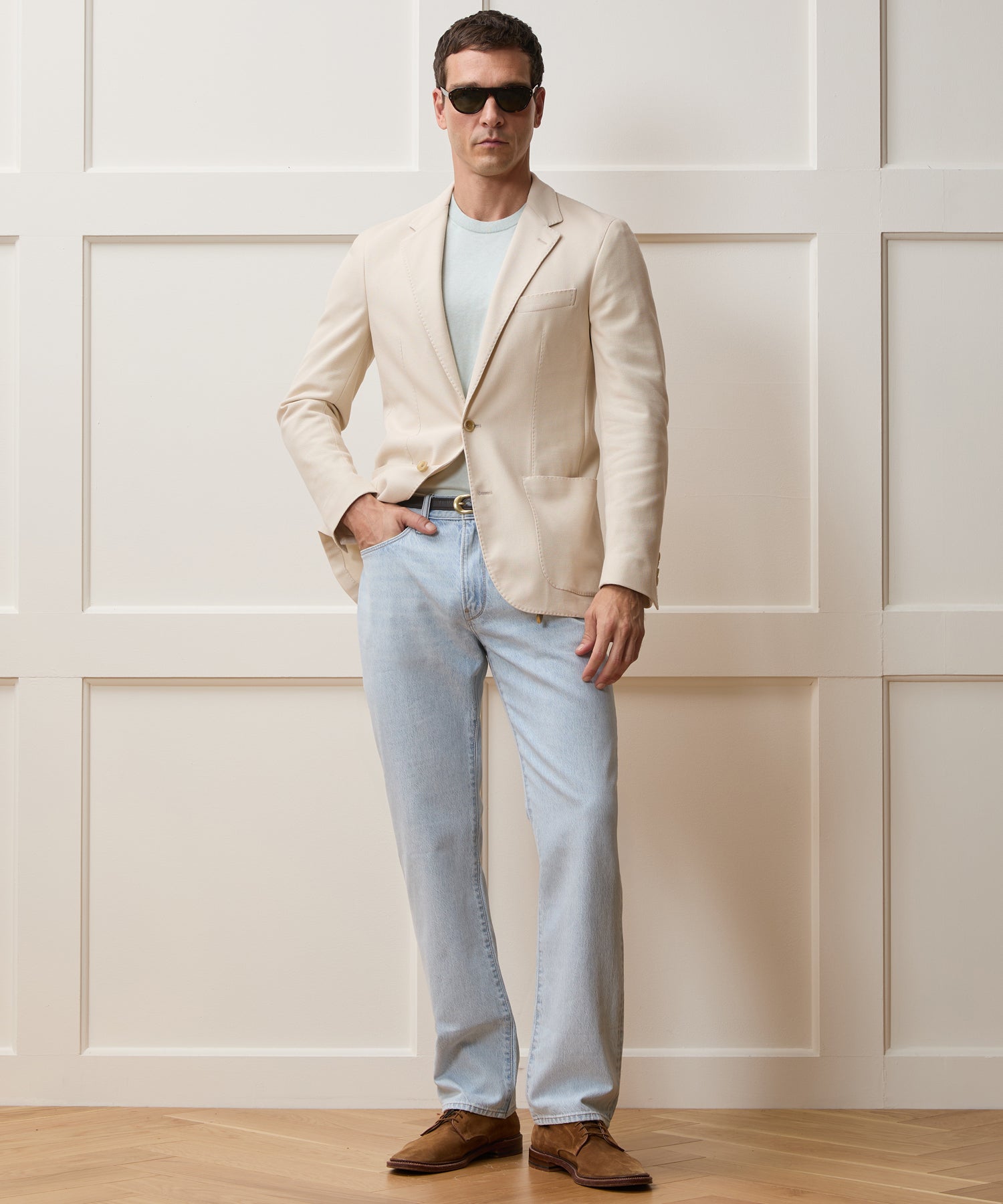 Todd Snyder Italian Knit Sport Coat in Birch Birch