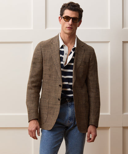 Todd Snyder Italian Glen Plaid Sport Coat in Khaki Plaid Khaki