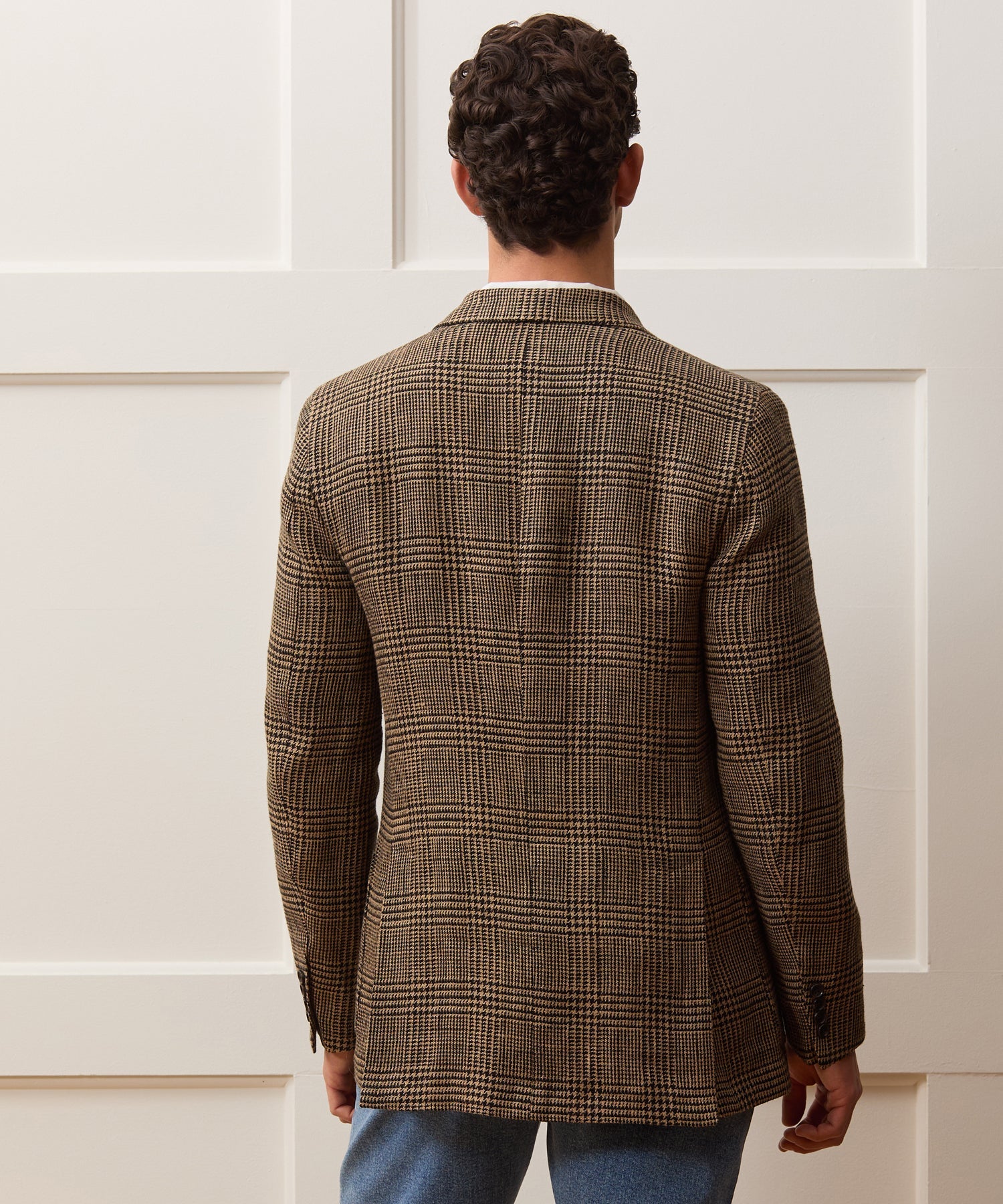 Todd Snyder Italian Glen Plaid Sport Coat in Khaki Plaid Khaki