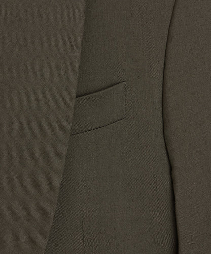 Todd Snyder Italian Double-Breasted Shawl Collar Jacket in Olive Olive